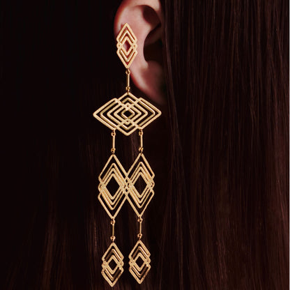 textured statement earrings