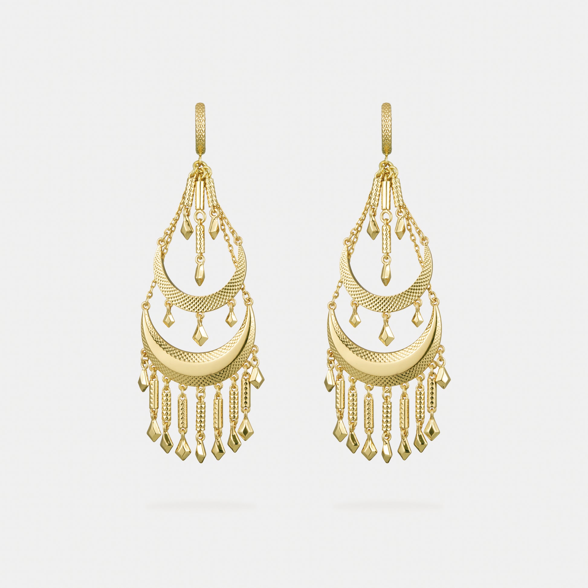 chandelier statement earrings