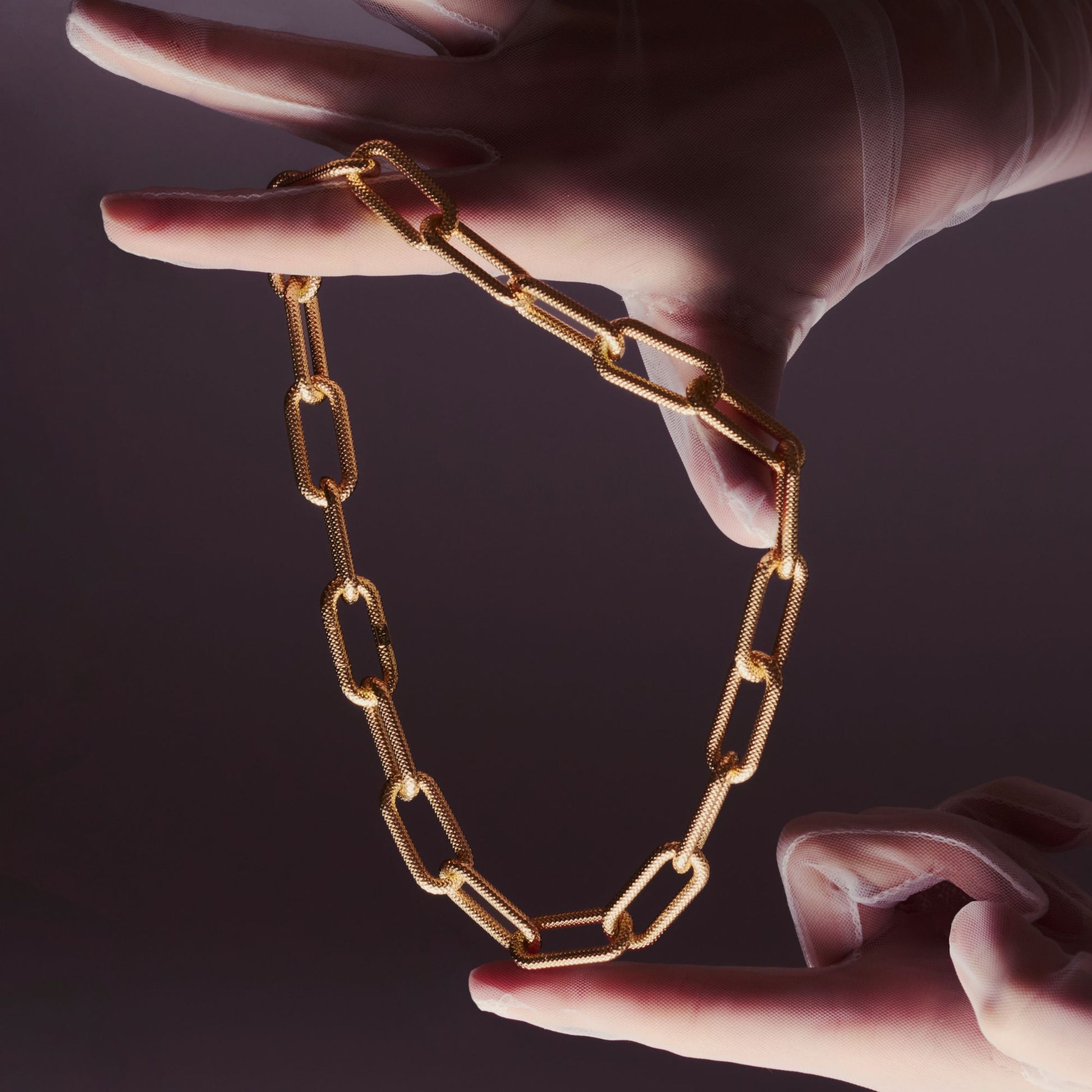 paperclip link necklace