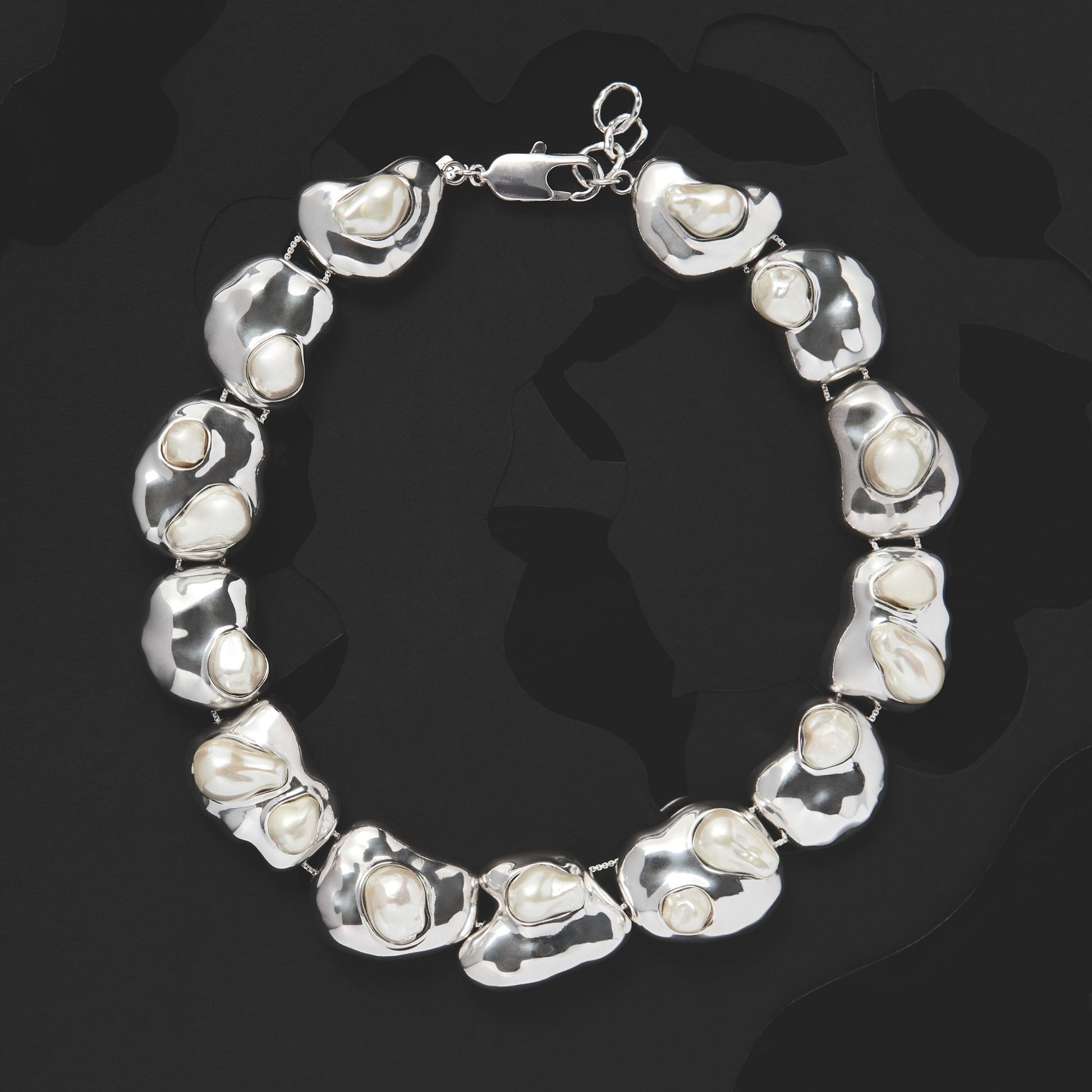 sculpted statement necklace