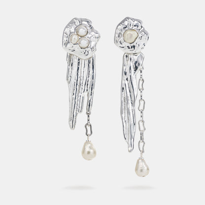 waterfall statement earrings