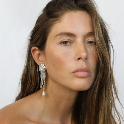 waterfall statement earrings