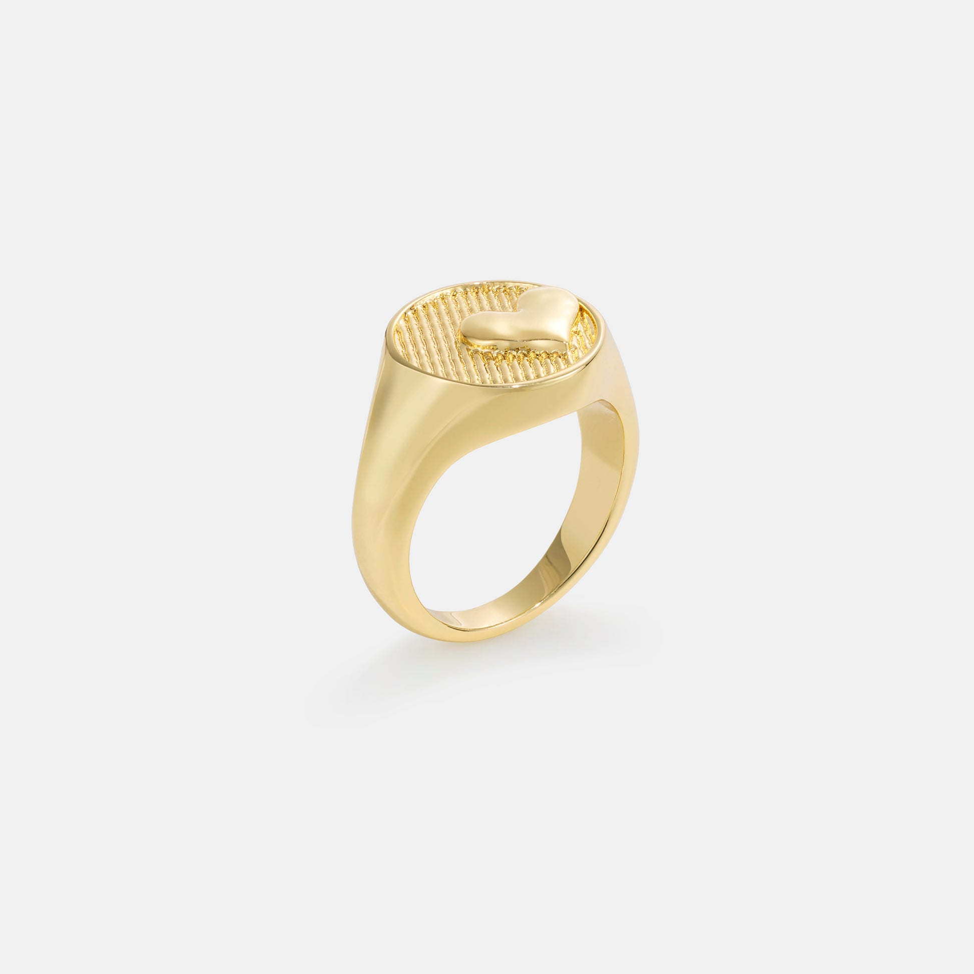 heart signet ring