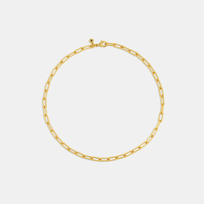 mini paperclip link necklace