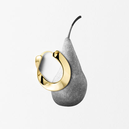 twist hoop earrings