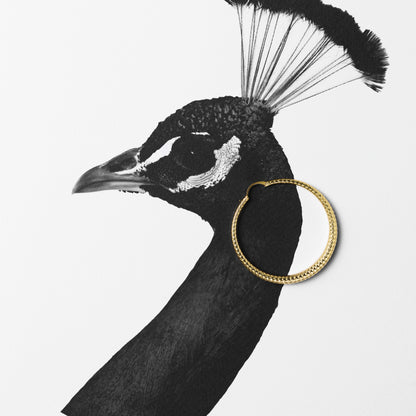 35mm round hoop earrings