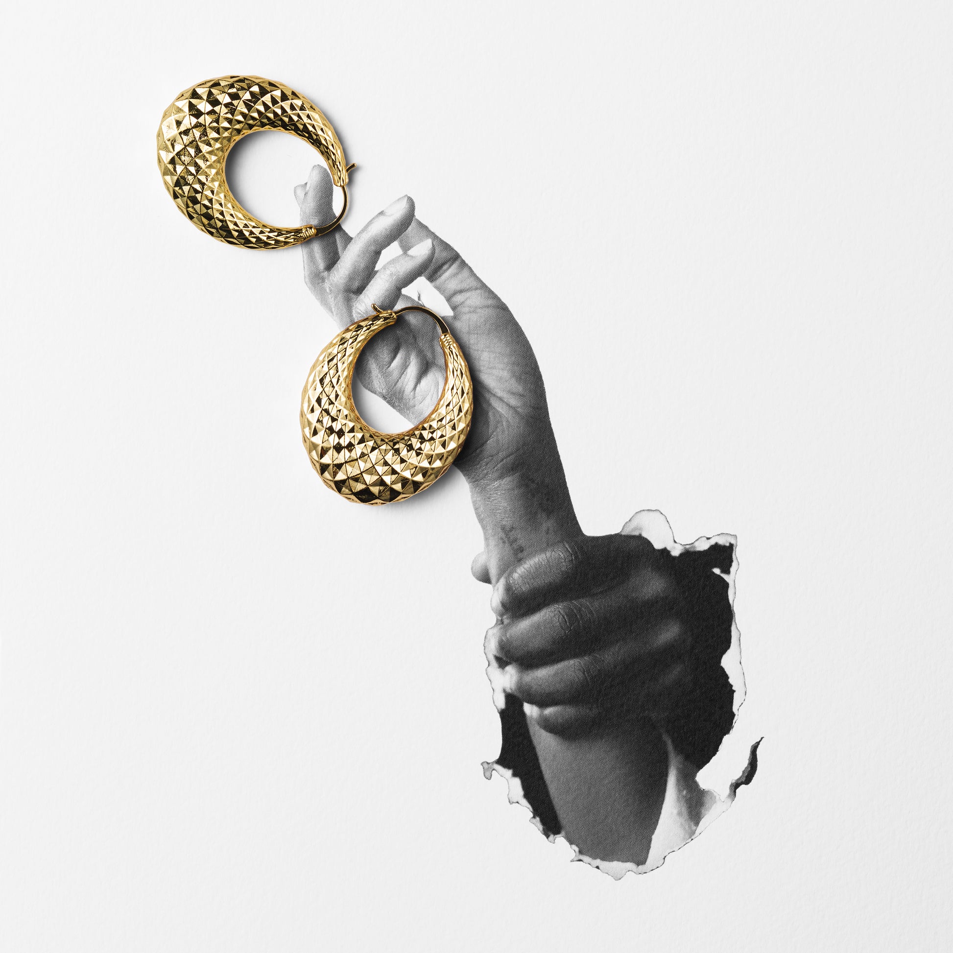 tapered hoop earrings