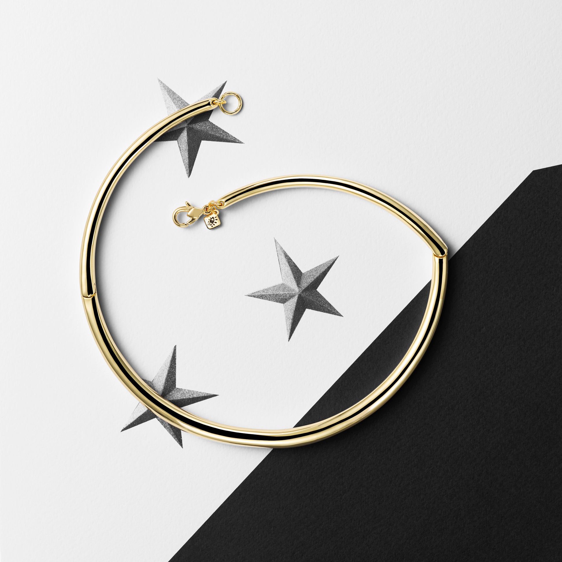 sculpted gold collar necklace