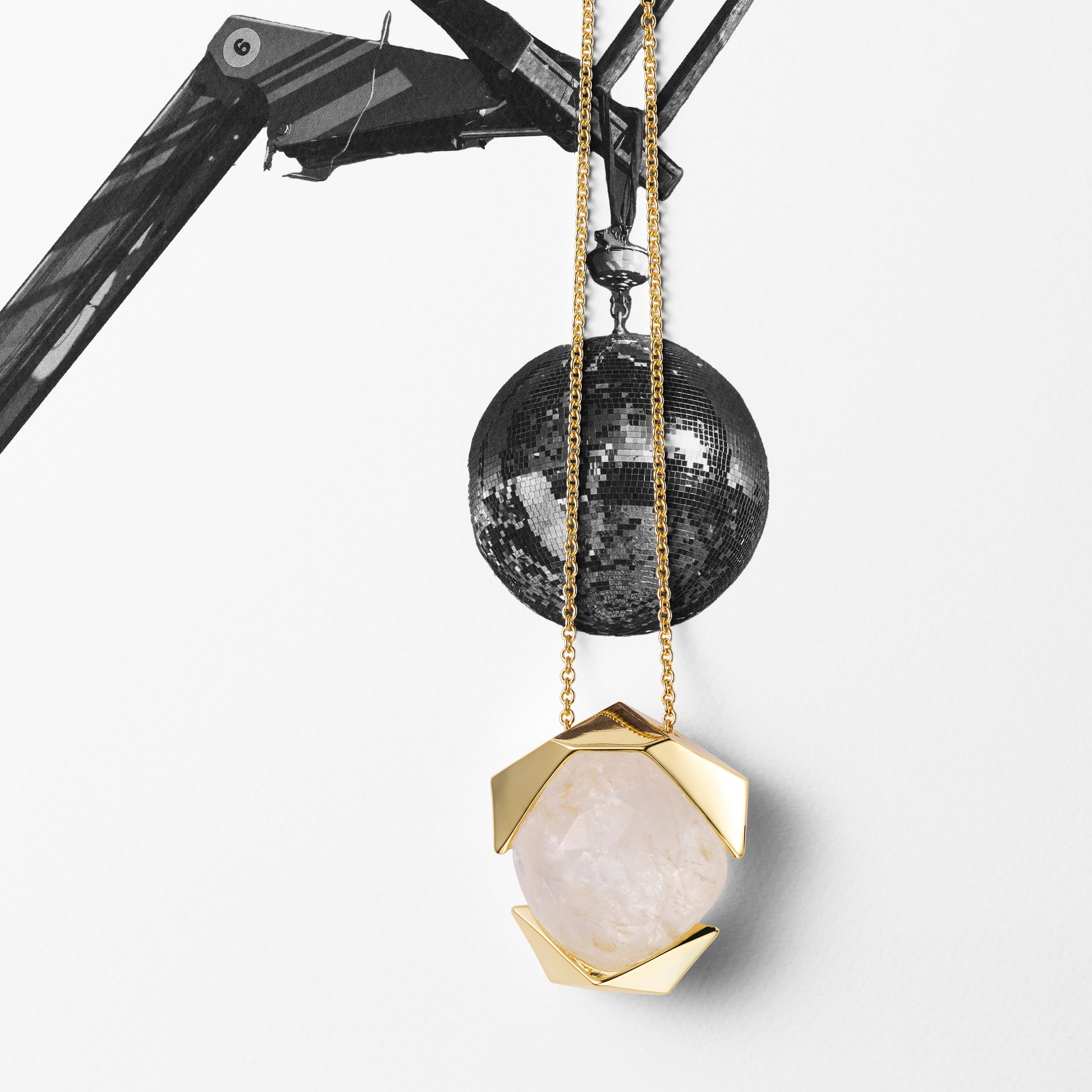 crystal quartz pendant necklace