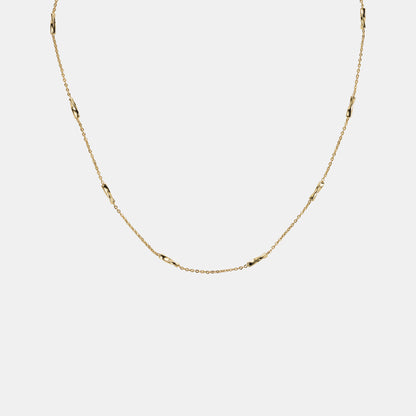 superfine twisted bar necklace