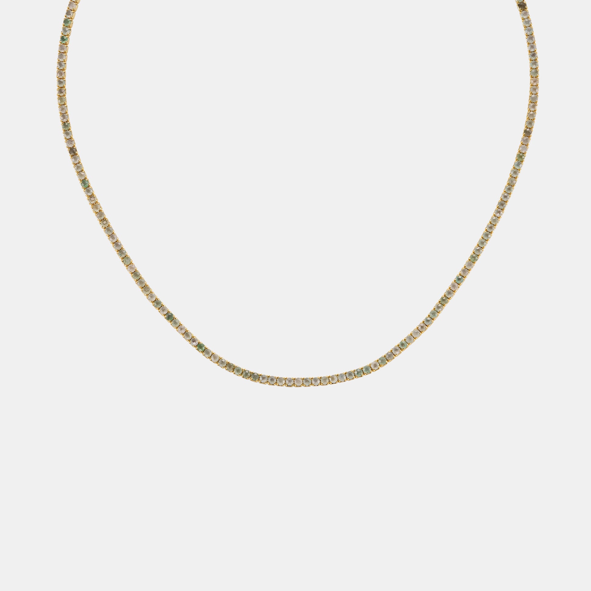 aventurine tennis necklace