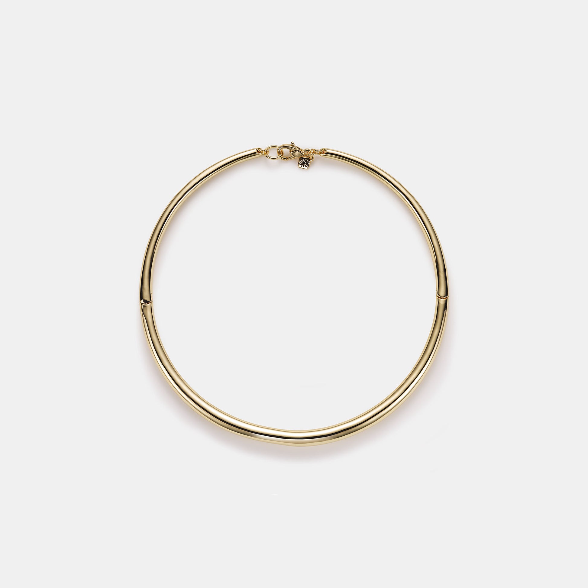 sculpted gold collar necklace