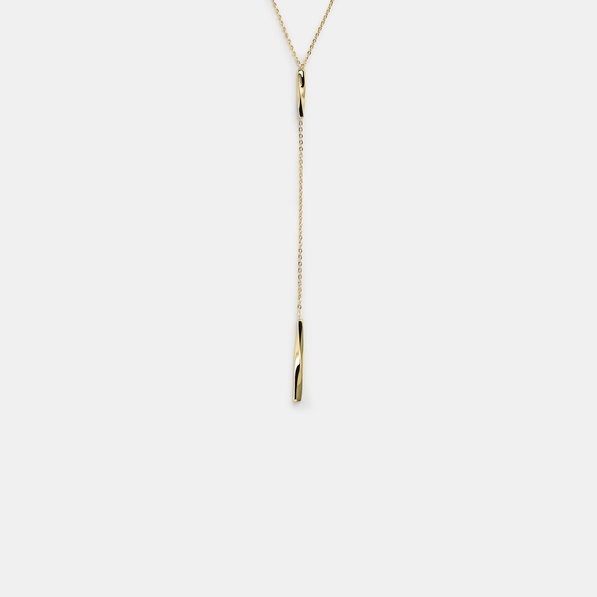 twisted bar y necklace