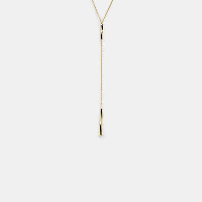 twisted bar y necklace