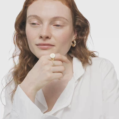 eye signet ring