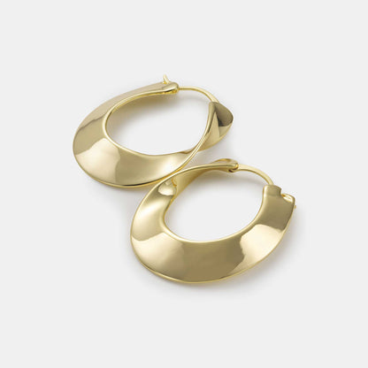 twist hoop earrings