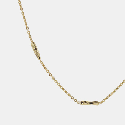 superfine twisted bar necklace