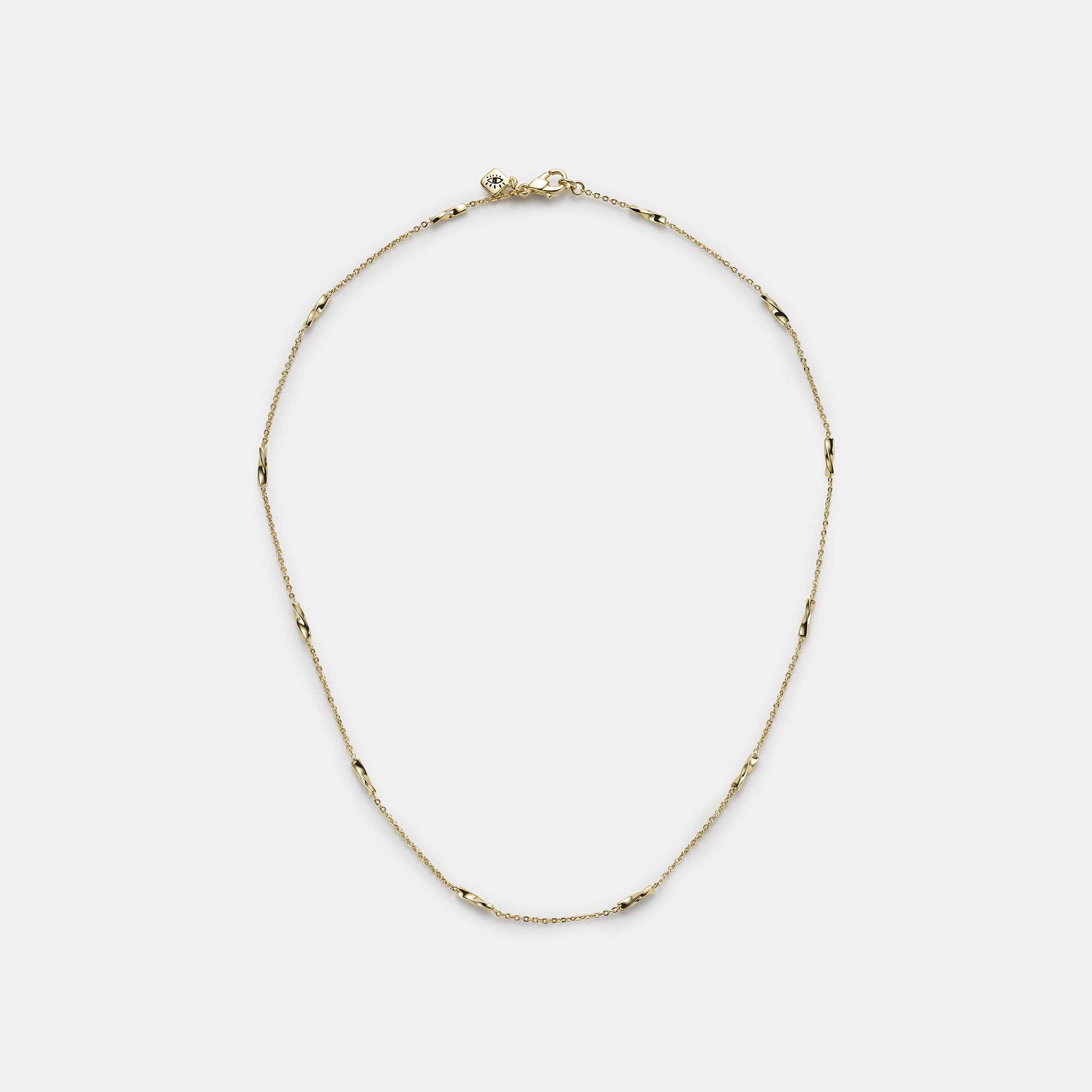 superfine twisted bar necklace