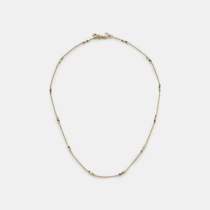 superfine twisted bar necklace