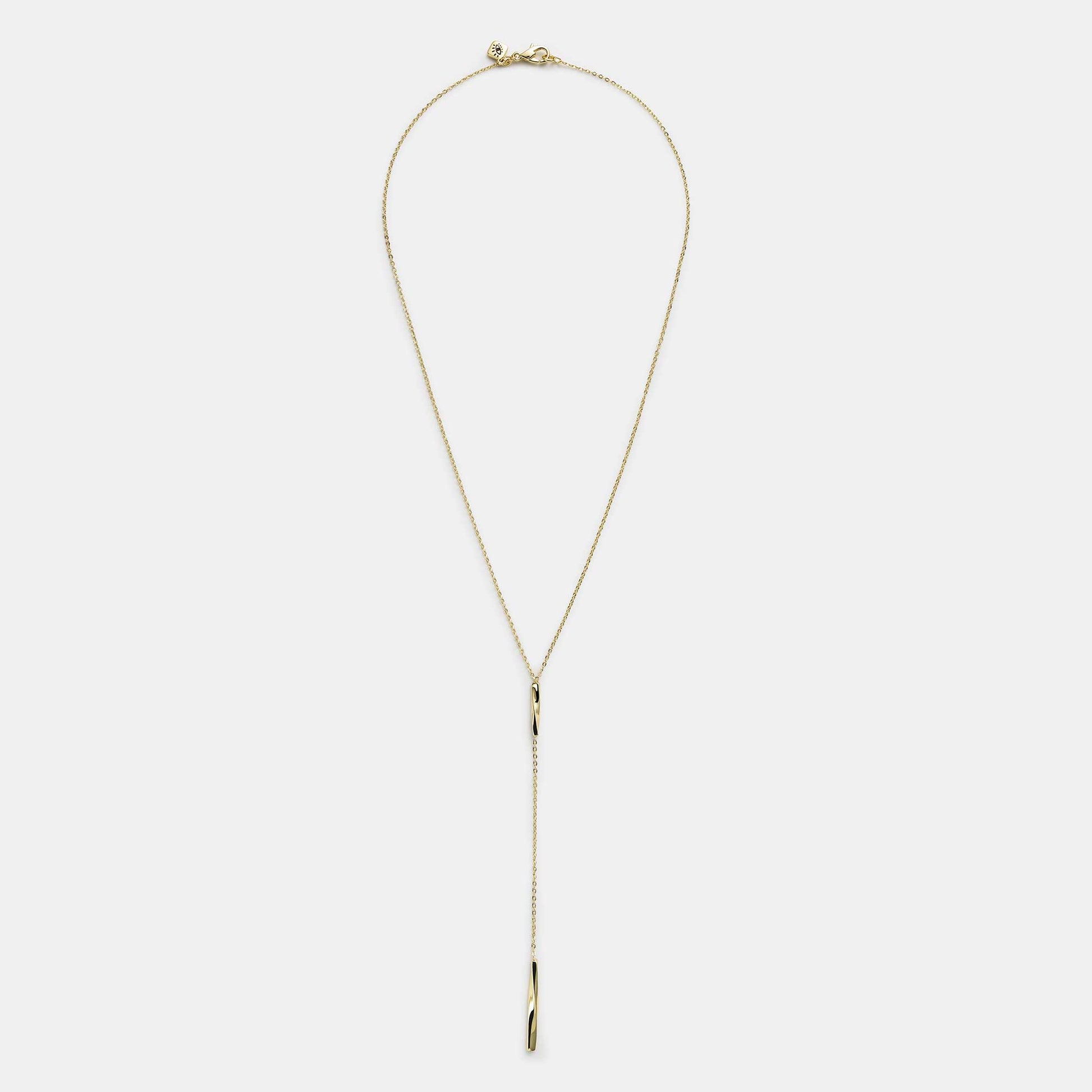 twisted bar y necklace