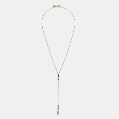 twisted bar y necklace