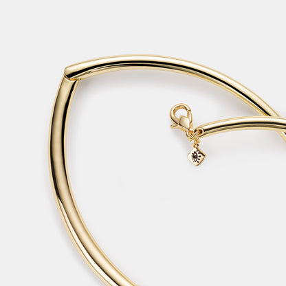 sculpted gold collar necklace