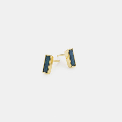 apatite bar stud earrings