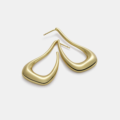 sculpted hoop earrings