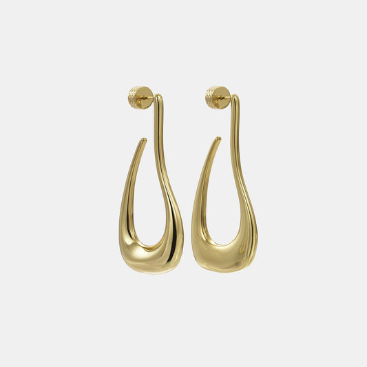 sculpted hoop earrings