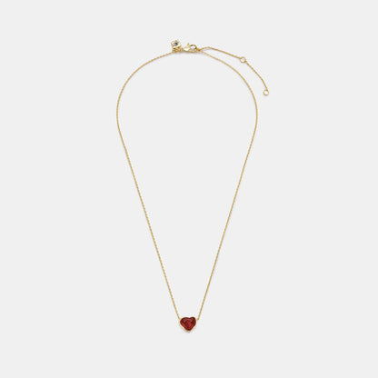 carnelian heart pendant necklace