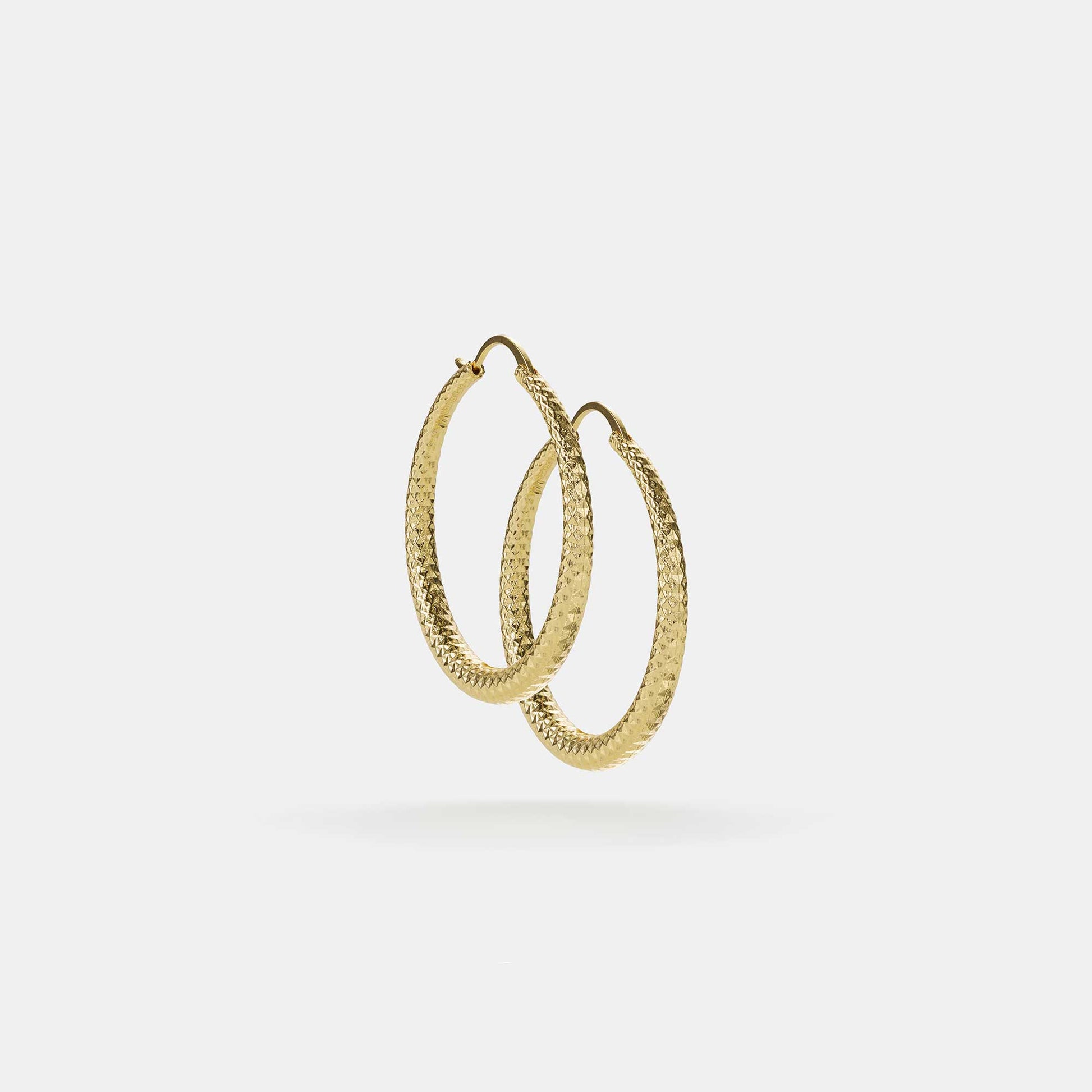35mm round hoop earrings