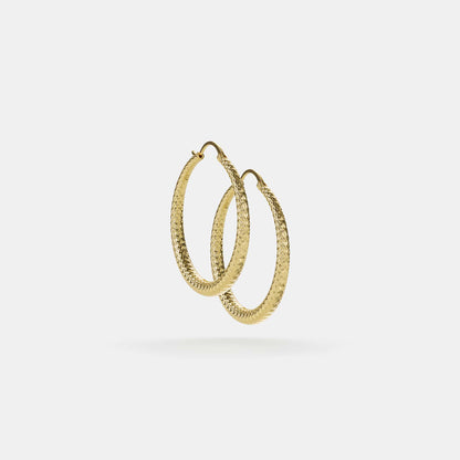 35mm round hoop earrings