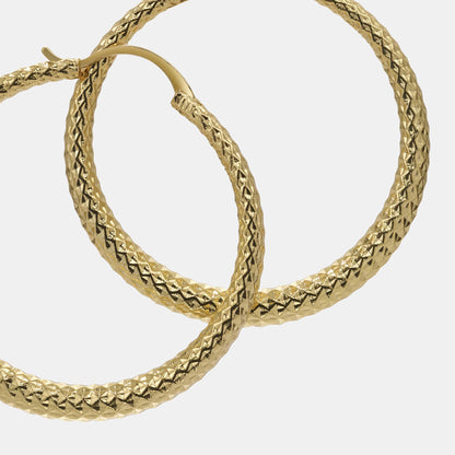35mm round hoop earrings