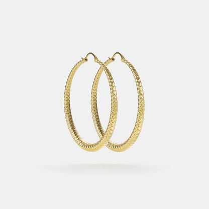 50mm round hoop earrings