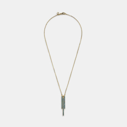 apatite three bar necklace