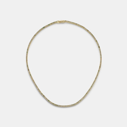 aventurine tennis necklace