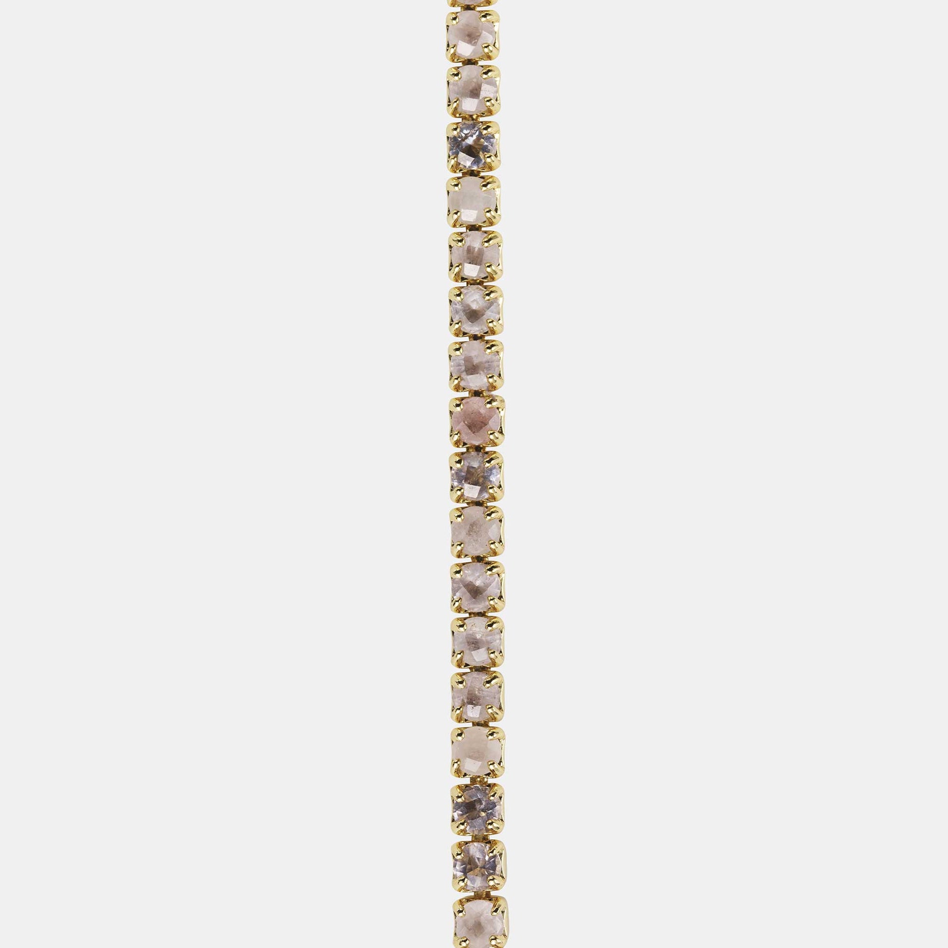 rose quartz tennis bracelet