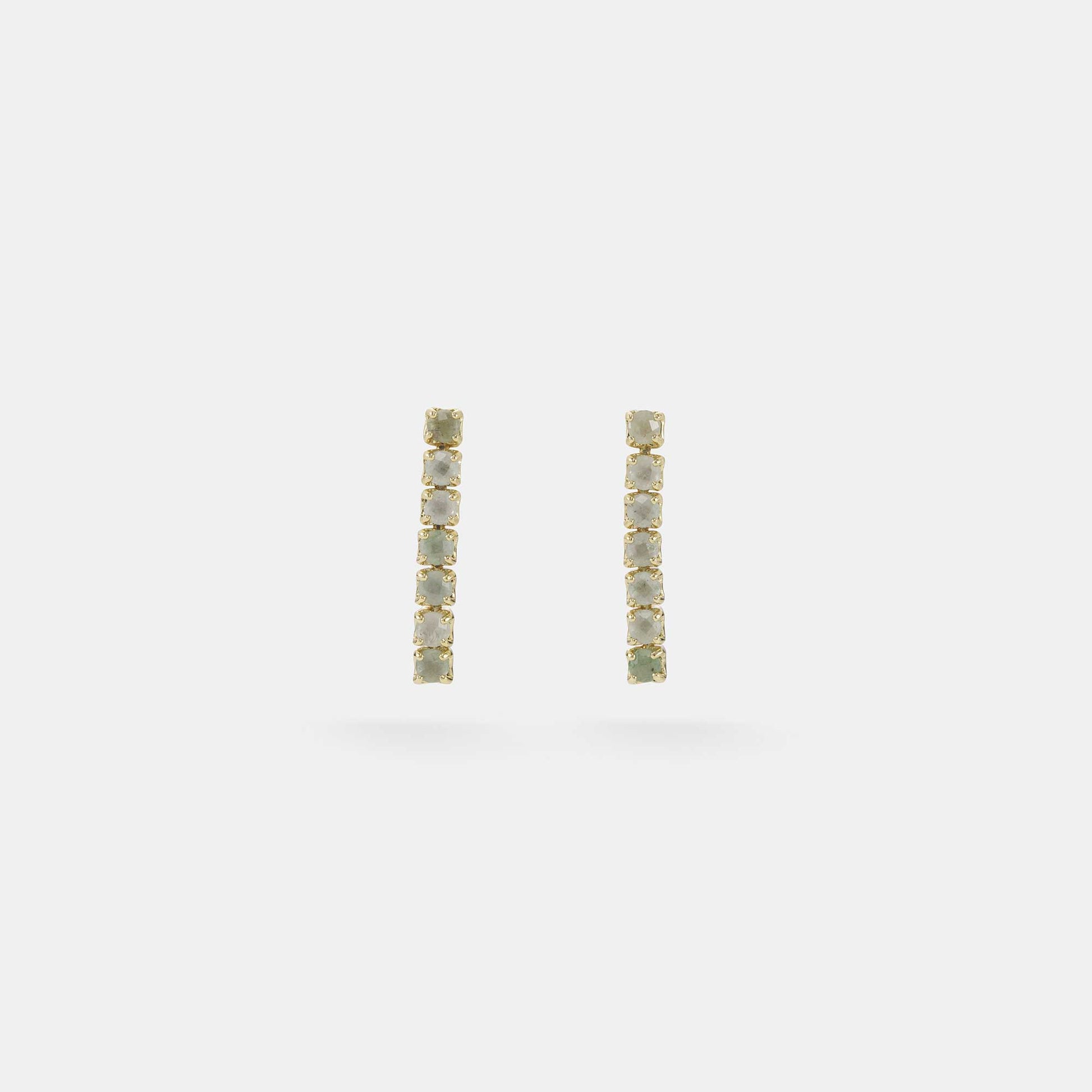 aventurine tennis earrings