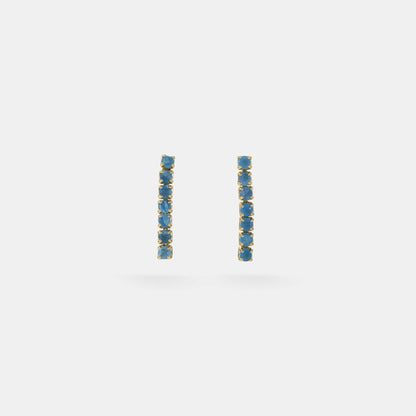 apatite tennis earrings