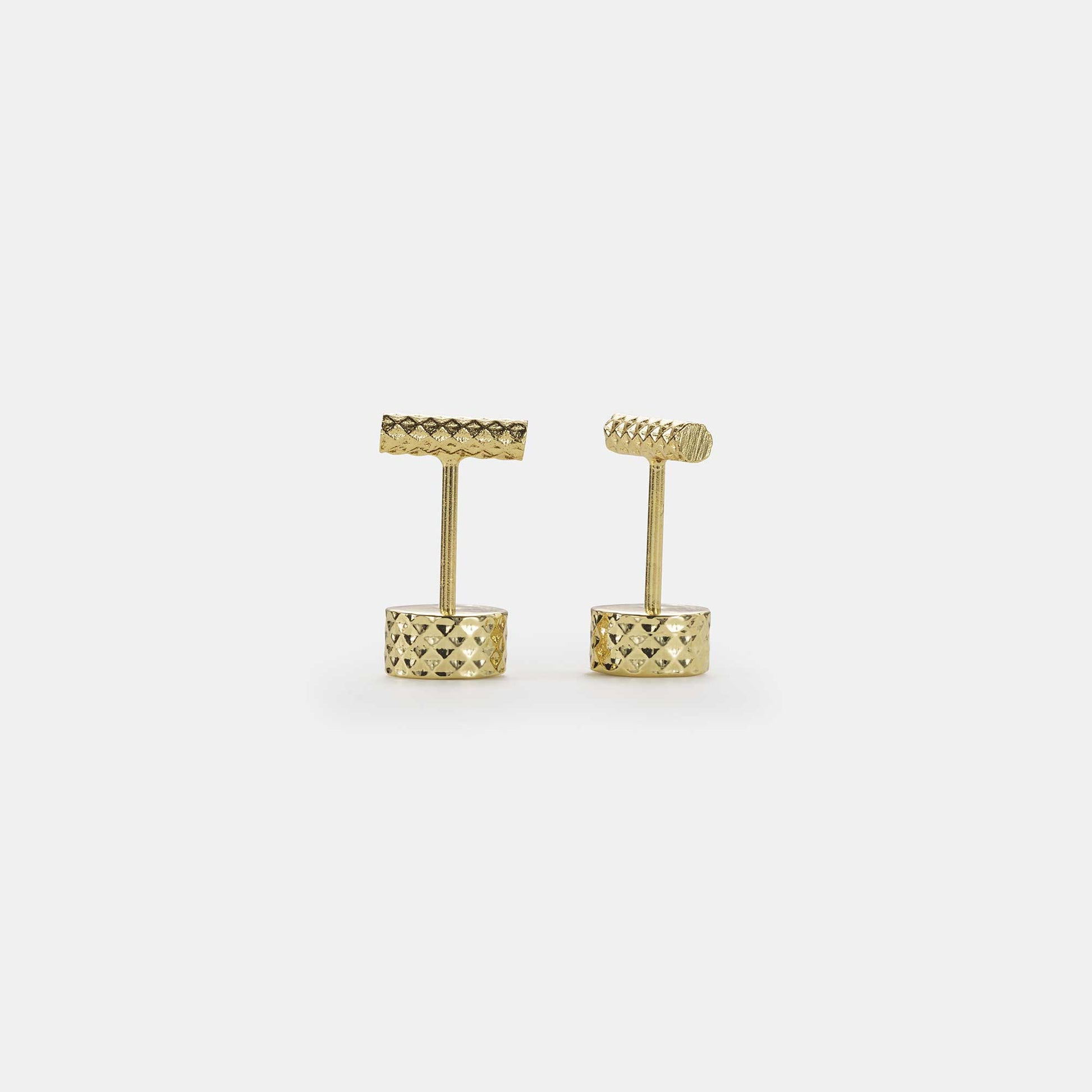 petite bar stud earrings