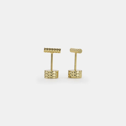 petite bar stud earrings