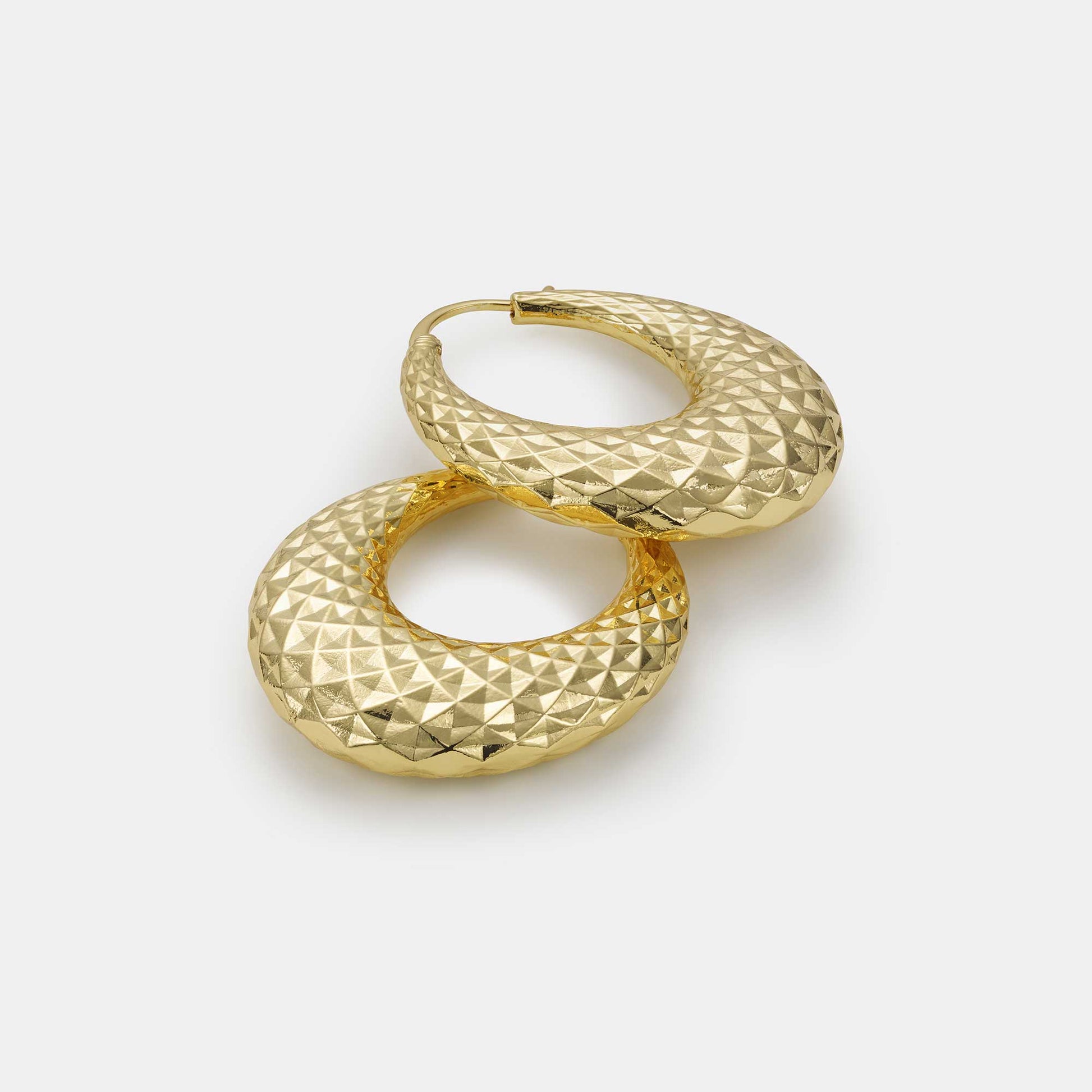 tapered hoop earrings