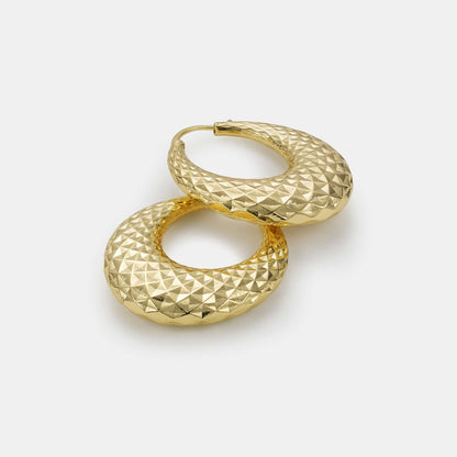 tapered hoop earrings