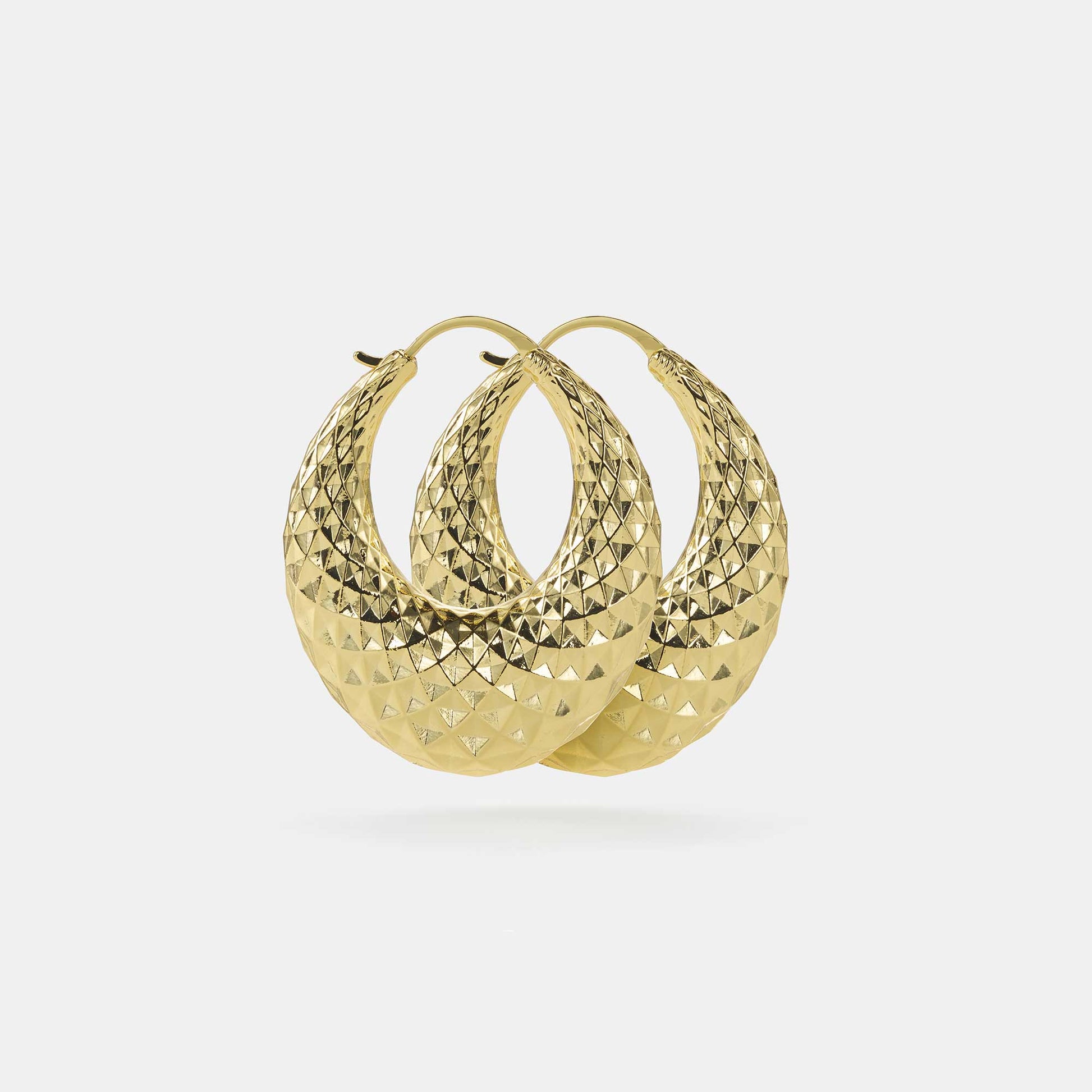 tapered hoop earrings