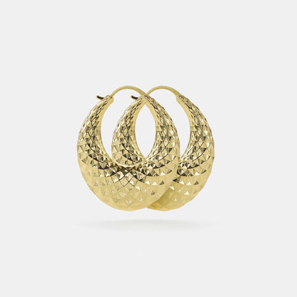 tapered hoop earrings