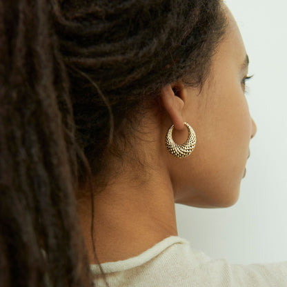 tapered hoop earrings