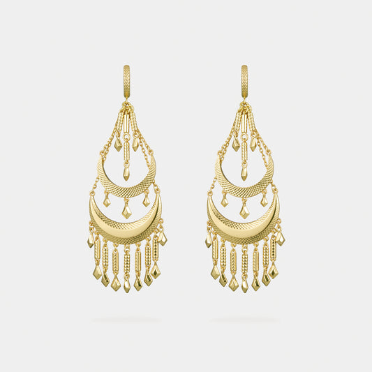 chandelier statement earrings