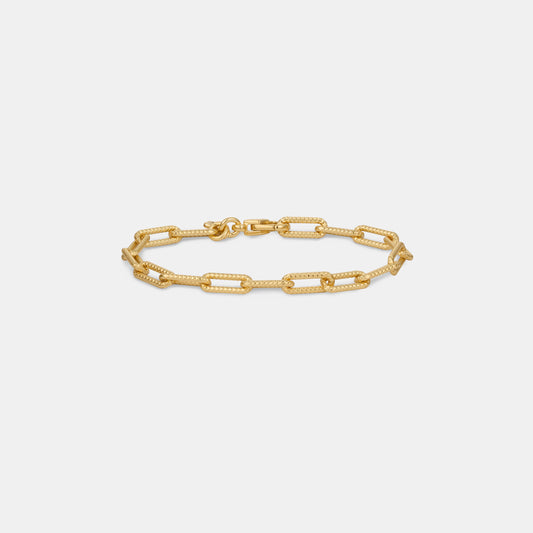 mini paperclip link bracelet