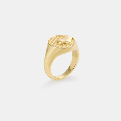 heart signet ring