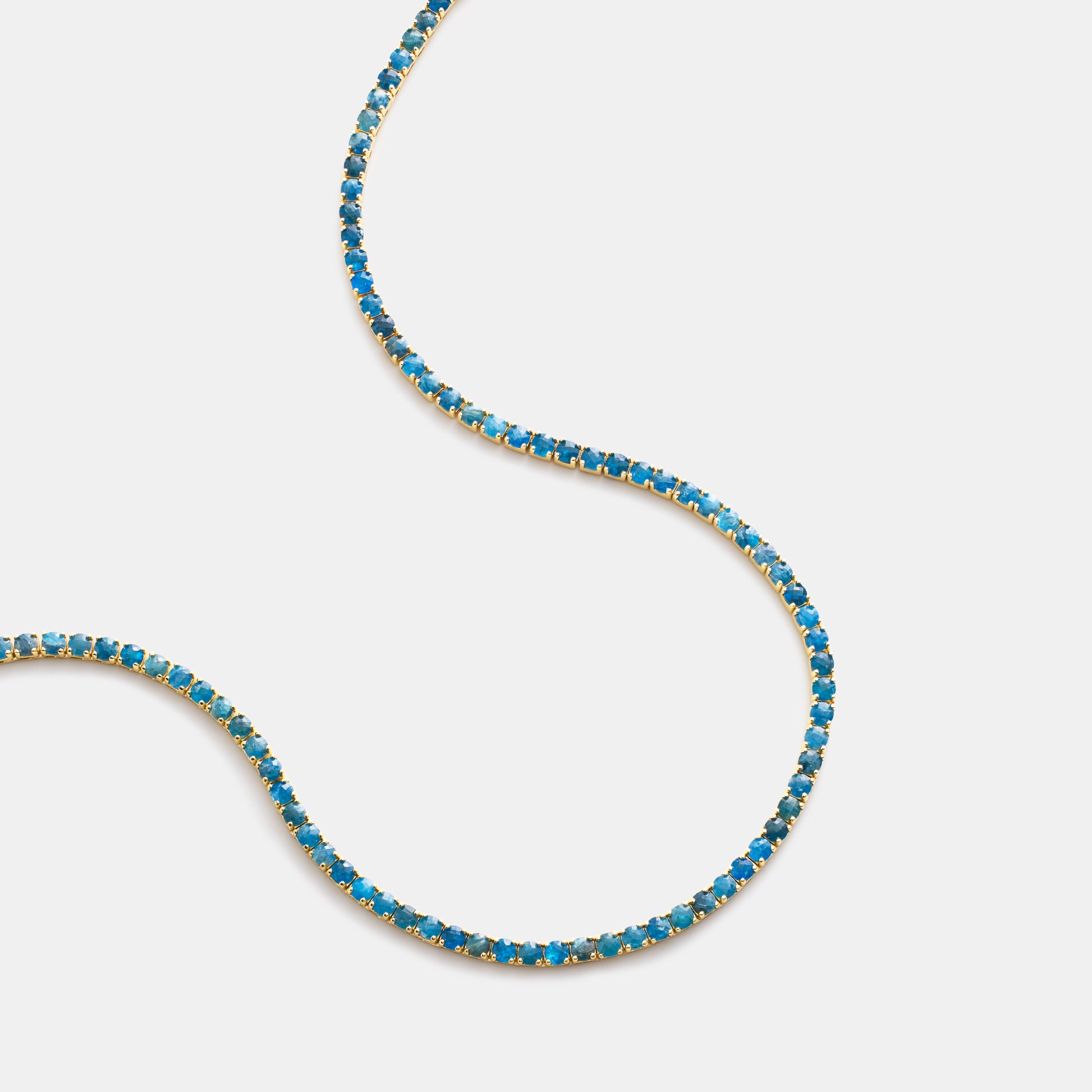 4mm apatite tennis necklace
